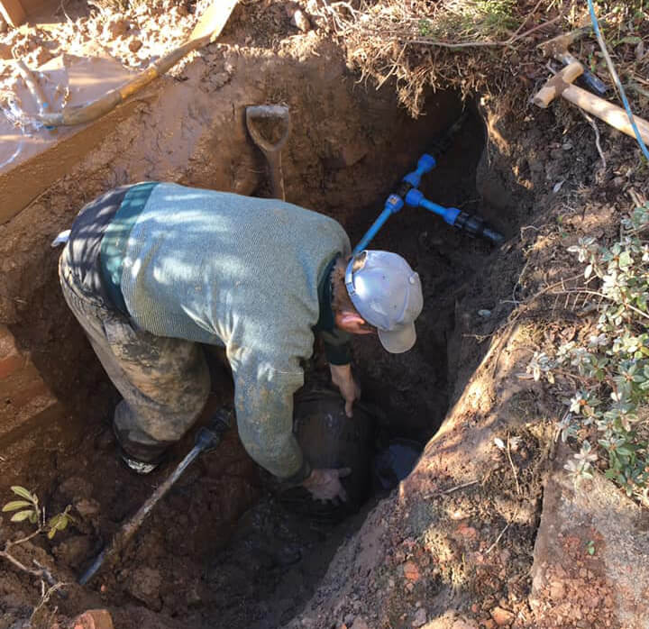 collapsed drain repair